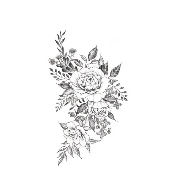 Dočasné tetování květiny 0 Elida 1