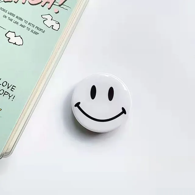 Suport practic rotund PopSockets zâmbet