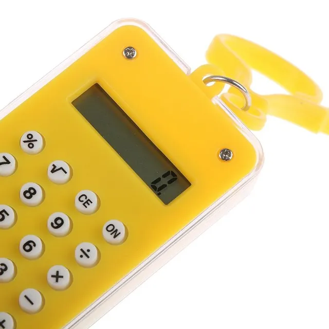 Mini kalkulator z kluczem z puzzlami Cindra