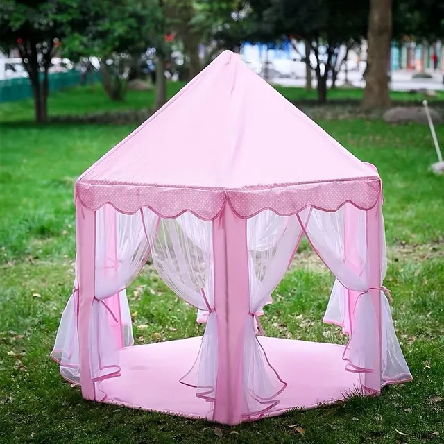 Children's Play tent - Hexa castle for small princesses and knights