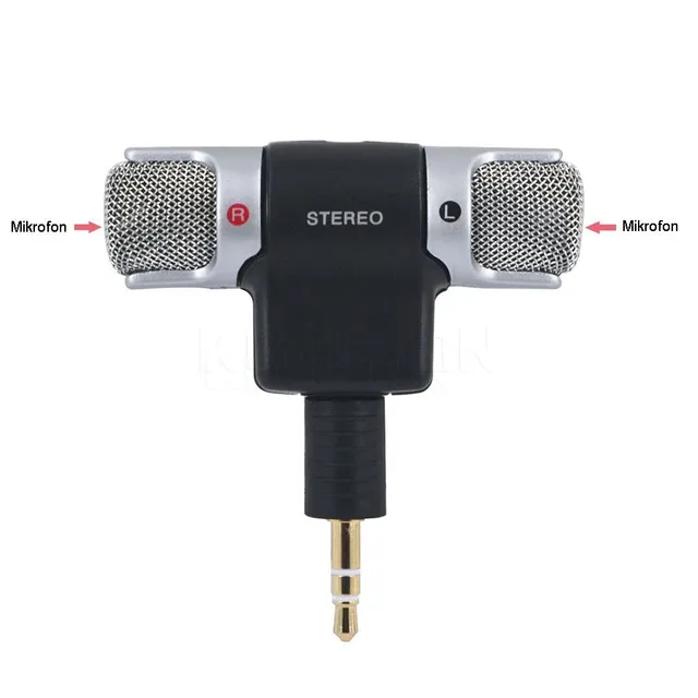 Mini mikrofon stereo dla komputerów PC i telefonów komórkowych