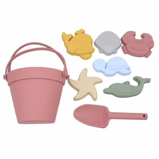 Children's sandbox kit - bucket with toys