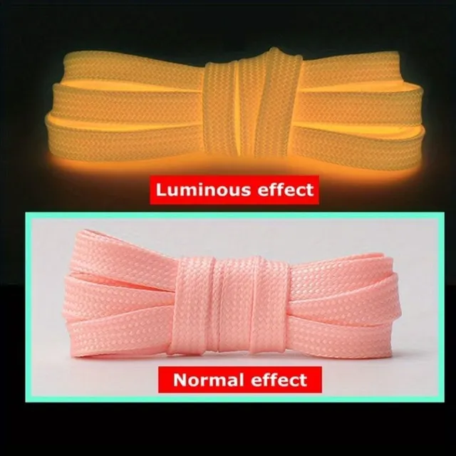 1 pair Lighting flat shoelaces for low canvas shoes, sneakers and casual shoes