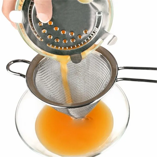 Stainless steel kitchen sieve