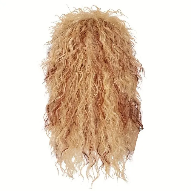 4 Styles, Unique long curly punk wig for men - Halloween, Cosplay, Costumes, Decoration, Photography