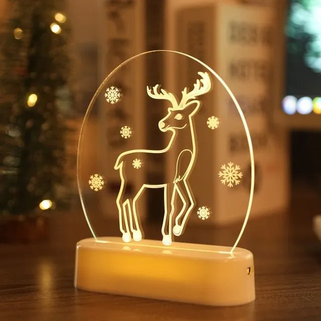 3D led night light