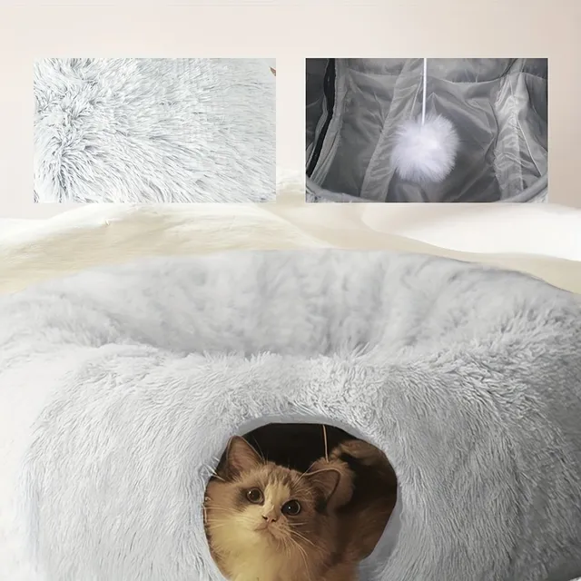Ogrzewanie nadziewane tunel i łóżko dla kotów i p