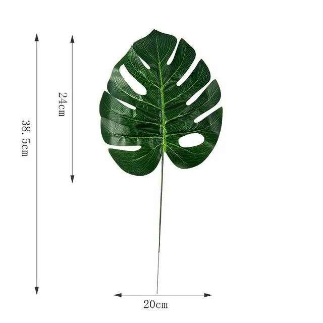 Artificial decorative leaves for vase