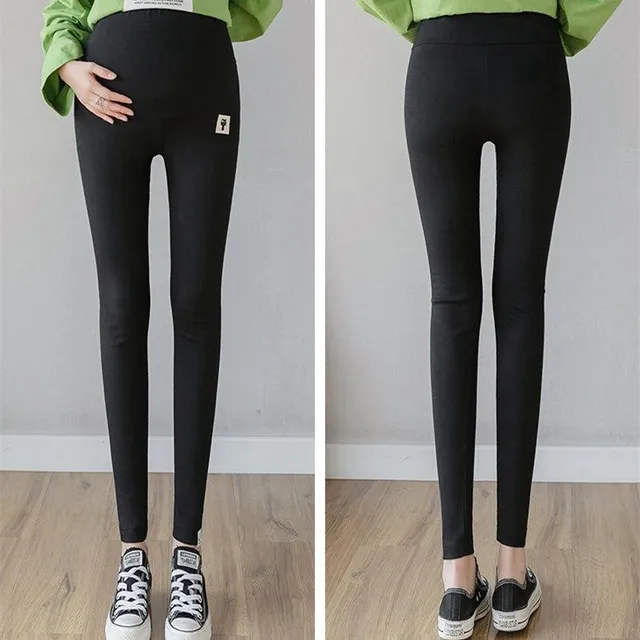 Maternity comfortable leggings with high waist
