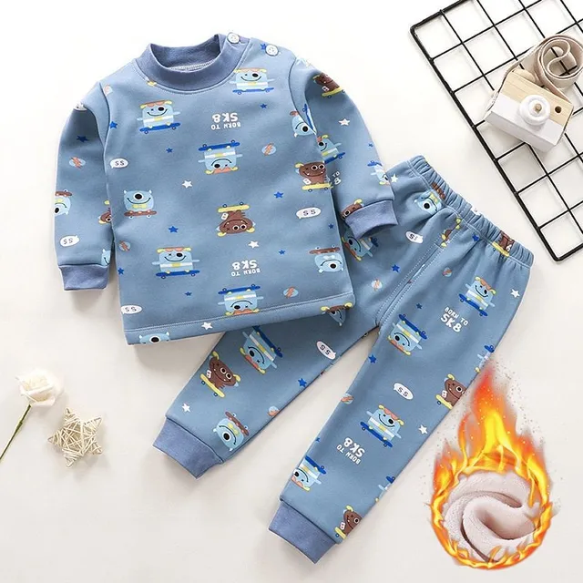 Children's cute pajamas for cold nights