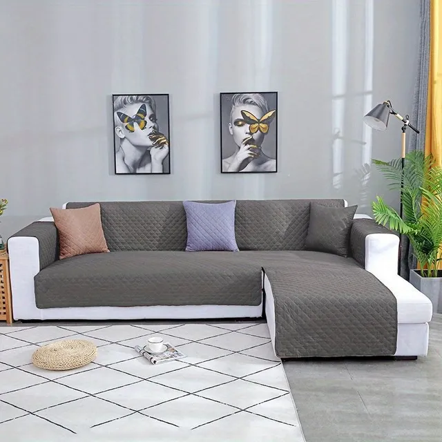 Waterproof sofa cover for furniture protection - reversible, easy to clean and ideal for bedroom, office and living room decoration