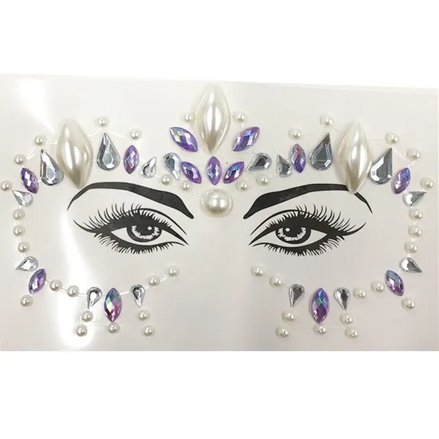 Sexy self-adhesive face rhinestones