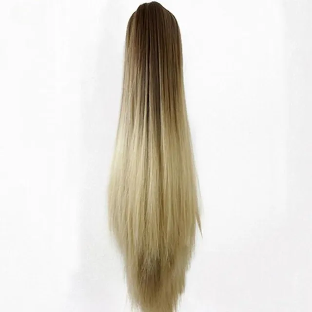 Stylish hair extensions in different colour shades