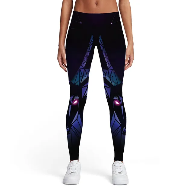 Leggings 3D pour femme avec imprimé galaxie