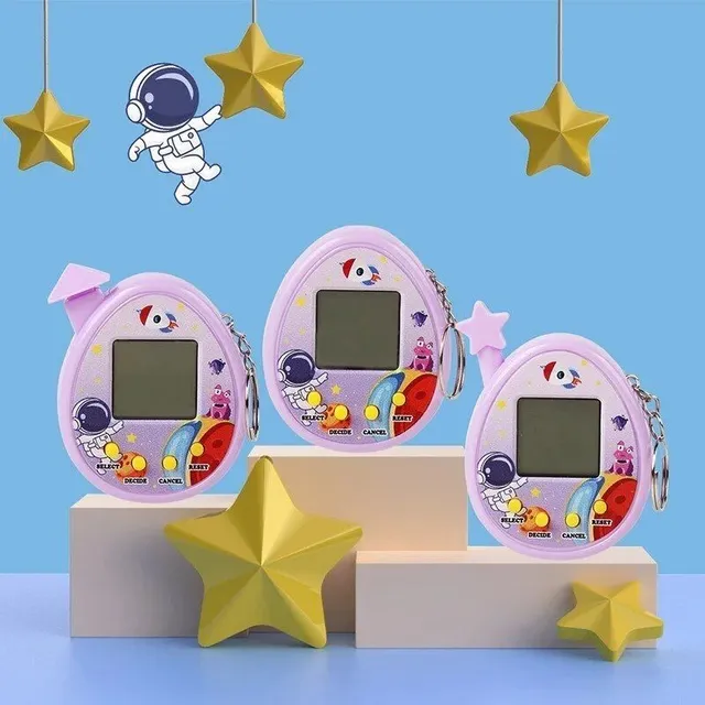 Jucărie electronică distractivă Tamagotchi pentru copii cu breloc - diferite modele