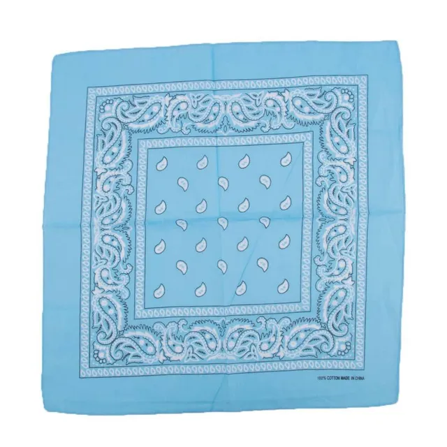 Luksusowy Hip-Hop Bandana Scarf unisex sky-blue-2