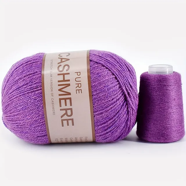 Beautiful 98% cashmere yarn for hand knitting and crochet - soft and suitable for machines - ball for scarves, sweaters and more