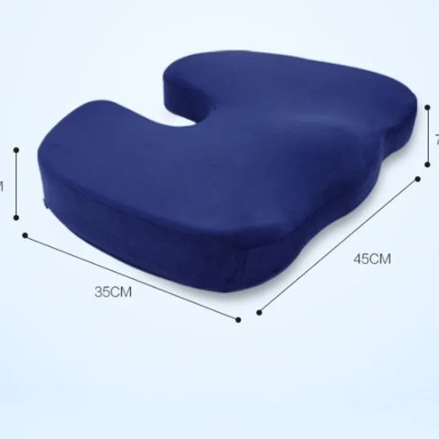 Memory foam orthopaedic seat cushion