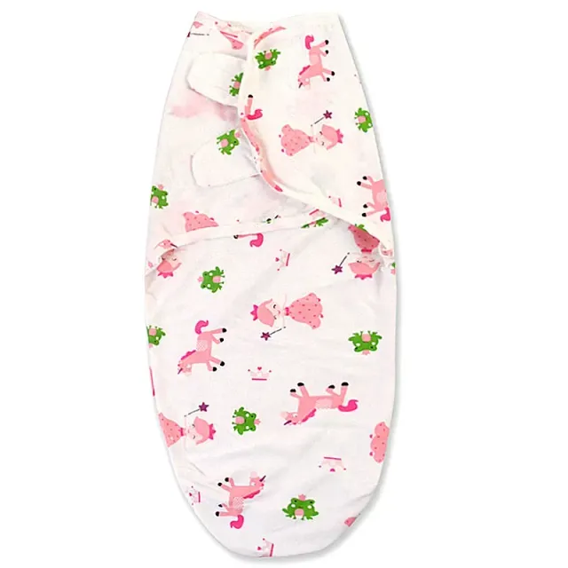 Cotton sleeping bag for newborns 0-6 months in various cute motifs