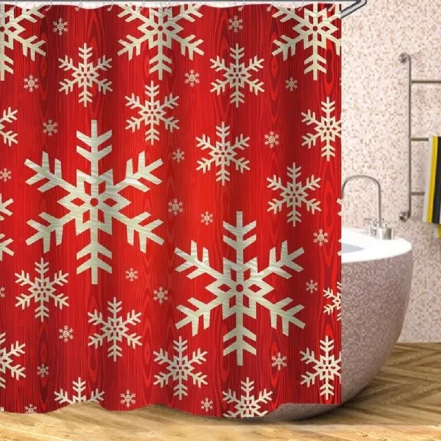 Christmas shower curtain C52