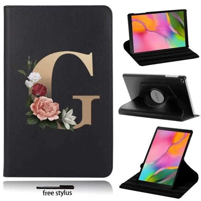 Samsung Galaxy tablet case with initial