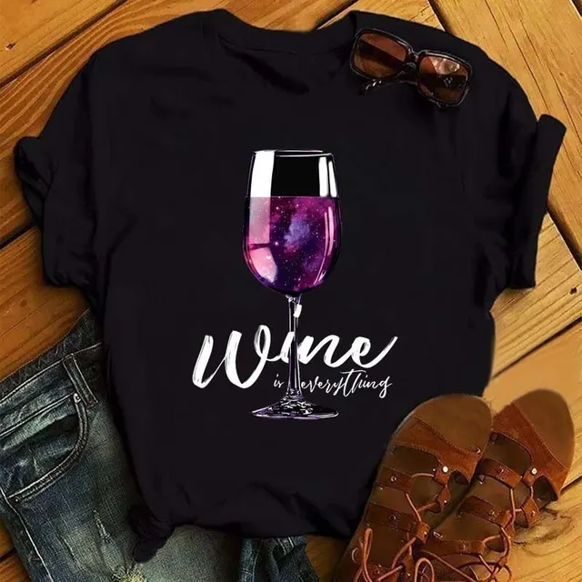 T-shirt da donna a tema vino