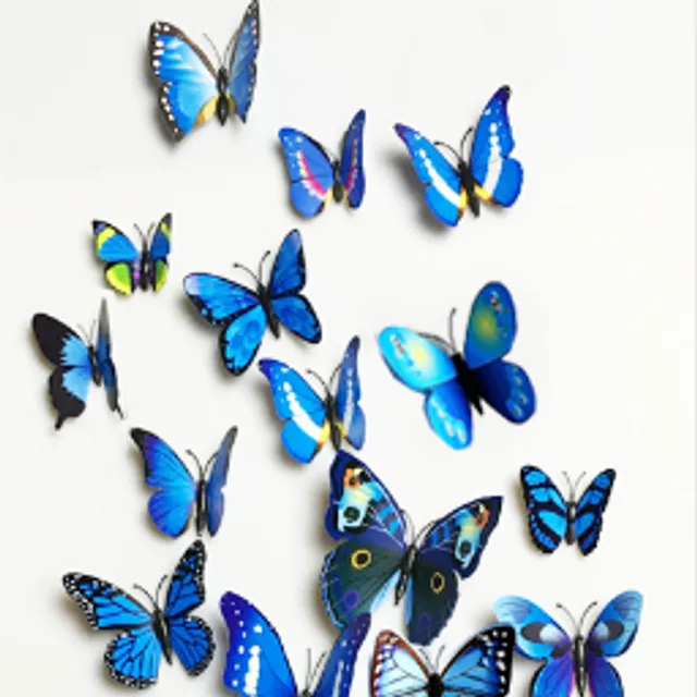 3D Butterfly wall decoration - 12 pcs