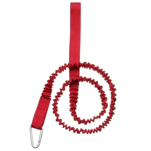 Safety rope with carbine on paddle