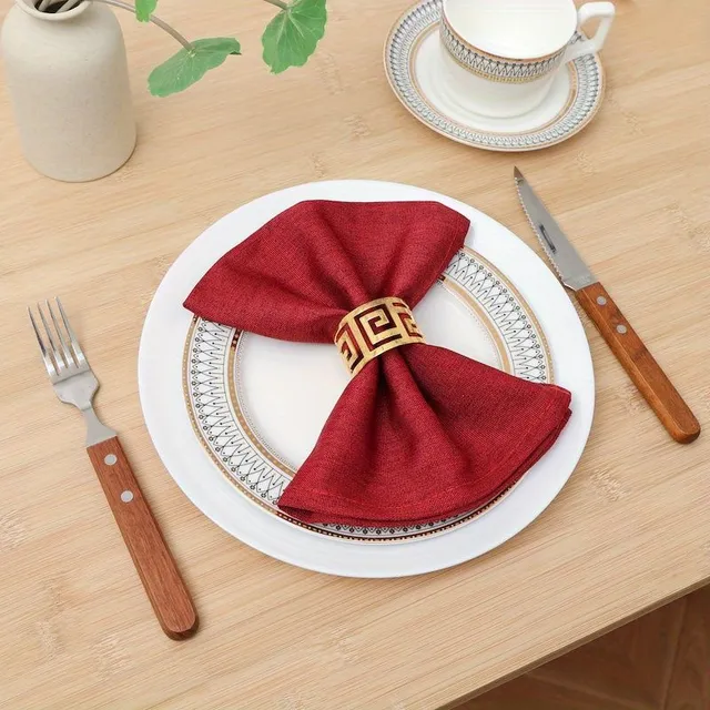 6pcs Beautiful cloth napkins for weddings, birthdays and parties - uniform napkins for dinner for a deluxe meal experience