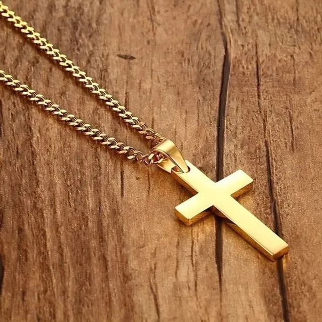 Superbe collier pour homme avec croix