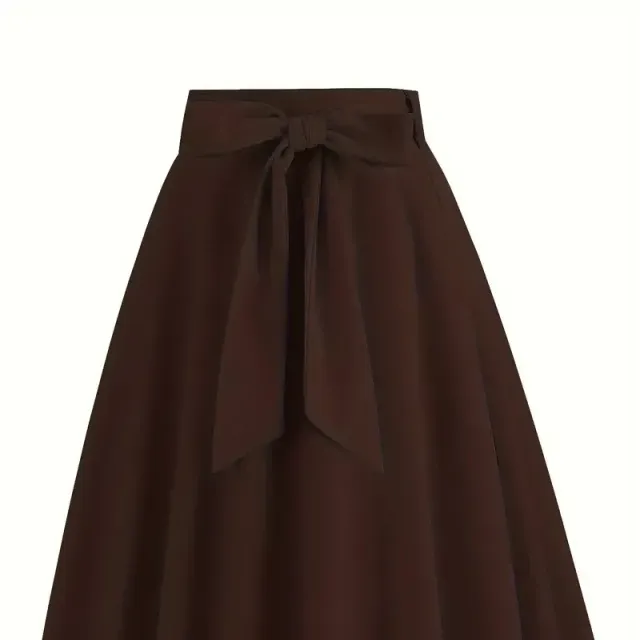 A-cut skirt with bow in front