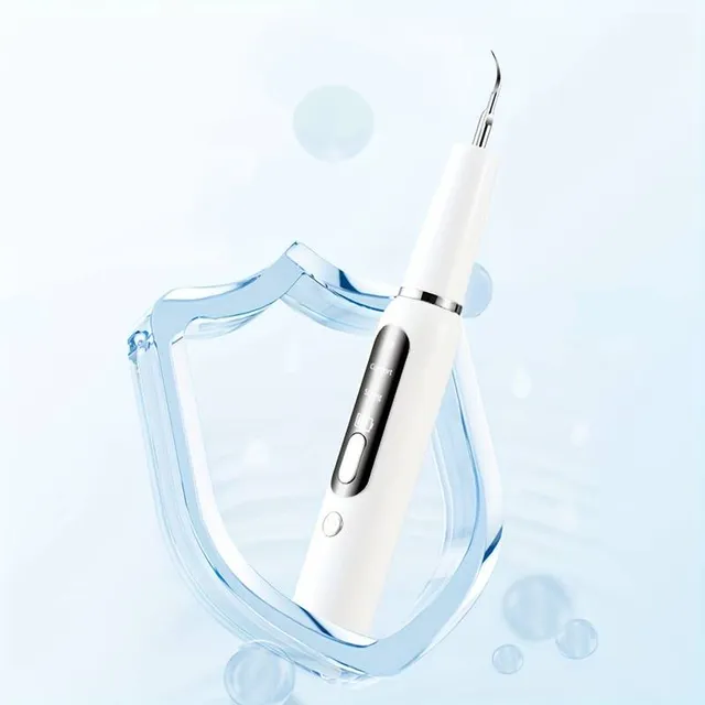 Odstraňovač zubního plaku - Elektrický čistič zubů na plak a kámen s LED světlem, 3 režimy (nabíjecí), sada na čištění zubů s nástroji, 2 výměnné hlavice