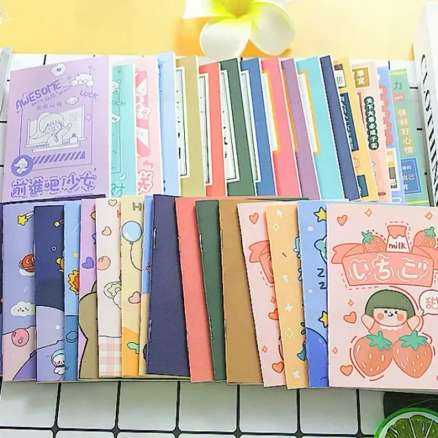 Set of 20 creative mini notebooks for writing and sketching 10.7*7 cm