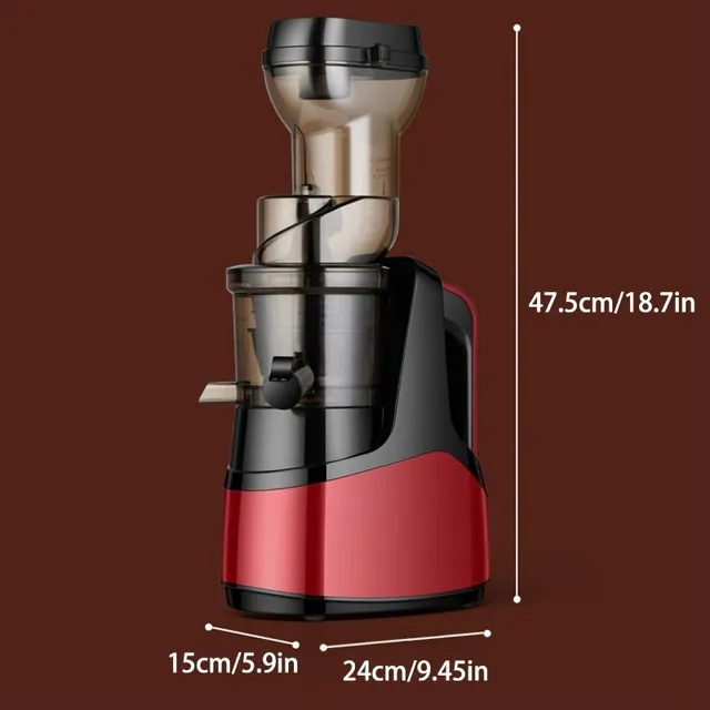 Slow juicer for cold press, 1 pcs, EU plug, worm juicer for fruit and vegetables