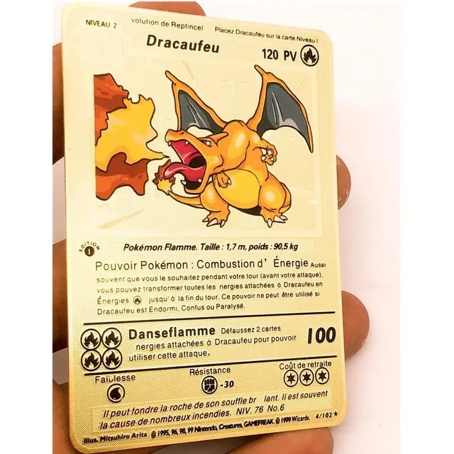 Plechová sběratelská kartička Pokémon - Legendary
