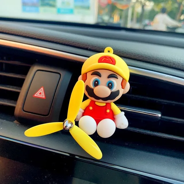 Stílusos autó légfrissítő a motívumok a népszerű Super Mario karakterek
