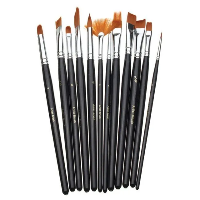 Painting brushes - 12 pieces