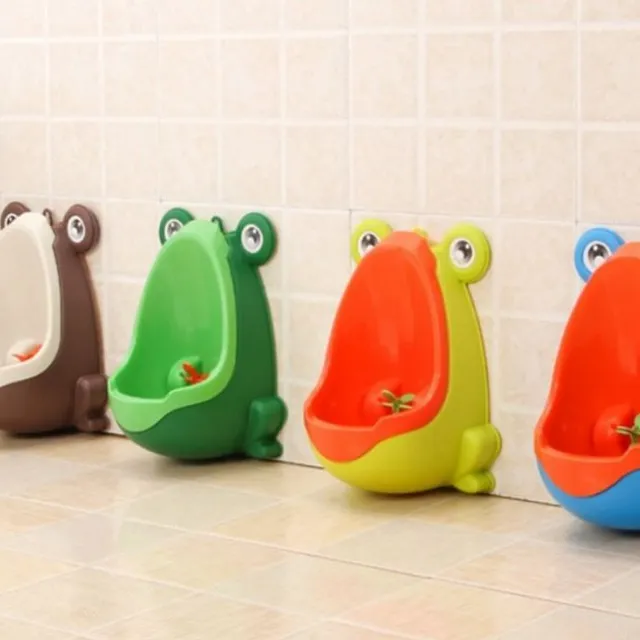 Baby urinal with suction cups