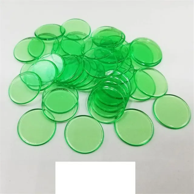 Replacement coloured tokens for board games 100 pieces - more colours Paula