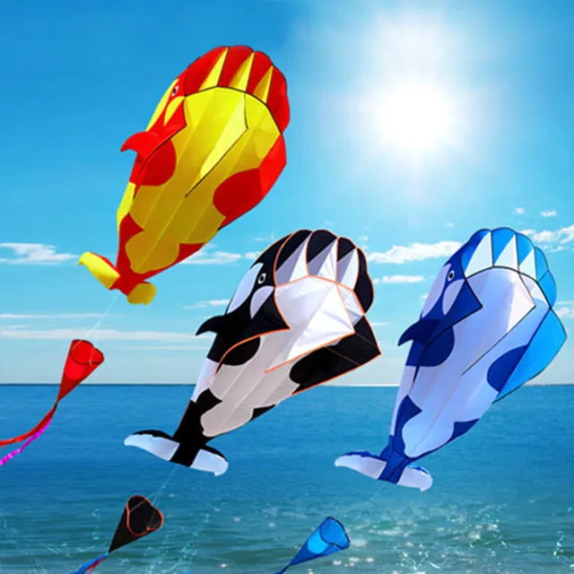 Whale-shaped flying kite - 3 colours