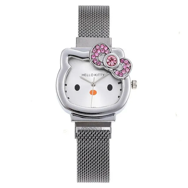 Classic modern trendy stylish watch with theme popular Hello Kitty Wardy