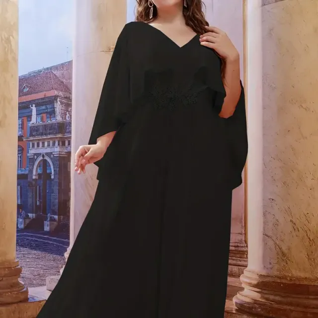 Rochie elegantă de seară cu flori pentru domnișoarele de onoare