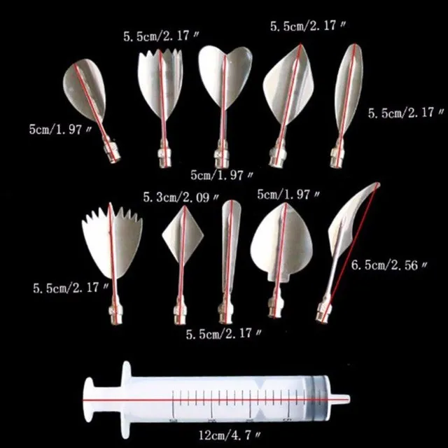 10 pieces of decorating needles for making flowers from gelatin