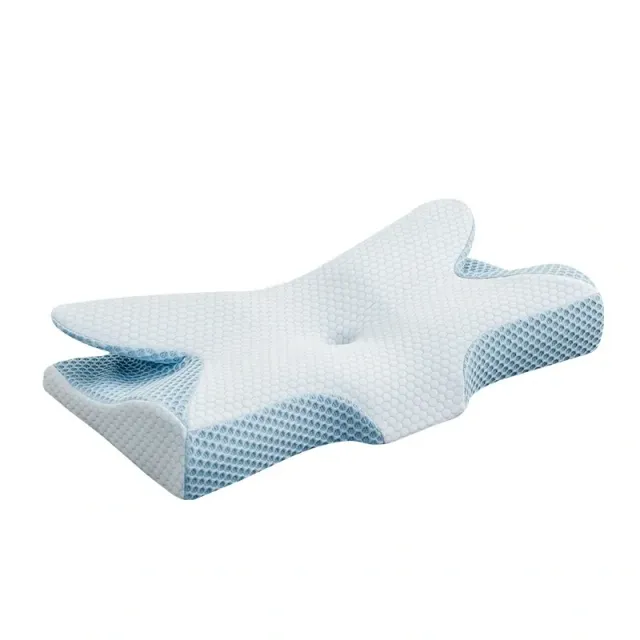 Anatomical memory foam pillow for neck and shoulder pain - for all sleeping positions