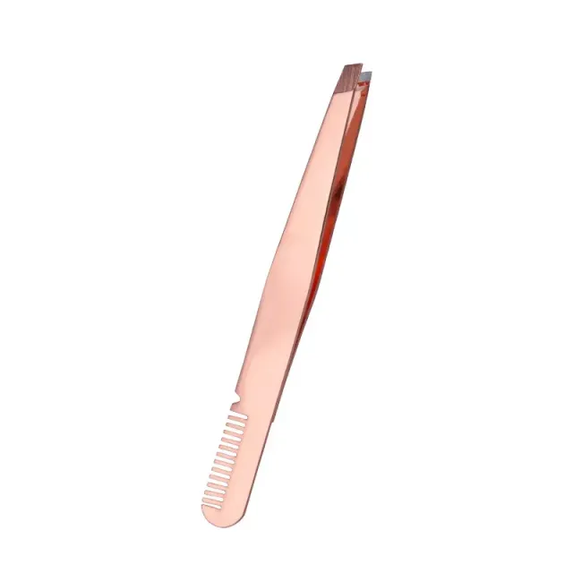 Curve pointed precision tweezers for eyebrows