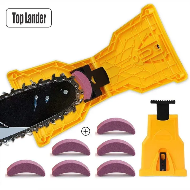 Chainsaw teeth sharpener Chainsaw blade Tool sharpening system Abrasive tools Easy durable sharp bar assembly Quick grinding