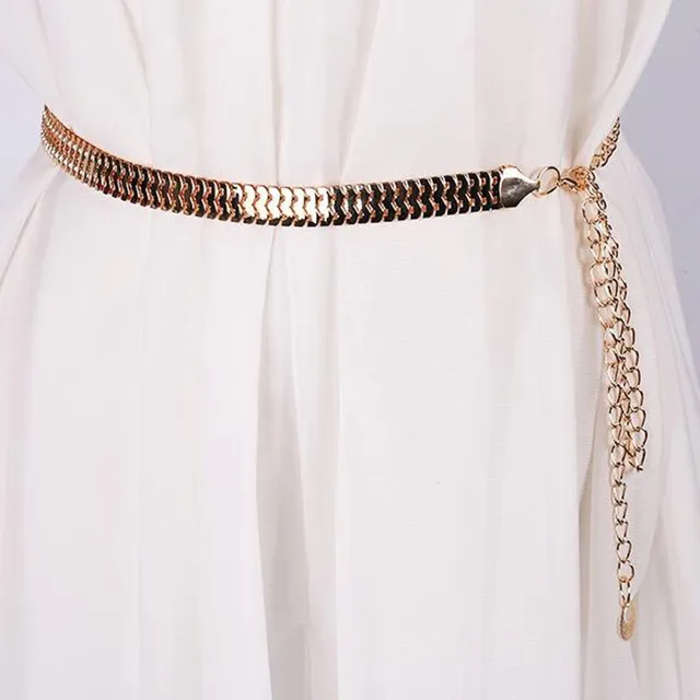 Ladies' elegant shiny belt