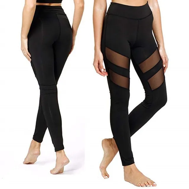 Women's high waisted mesh leggings