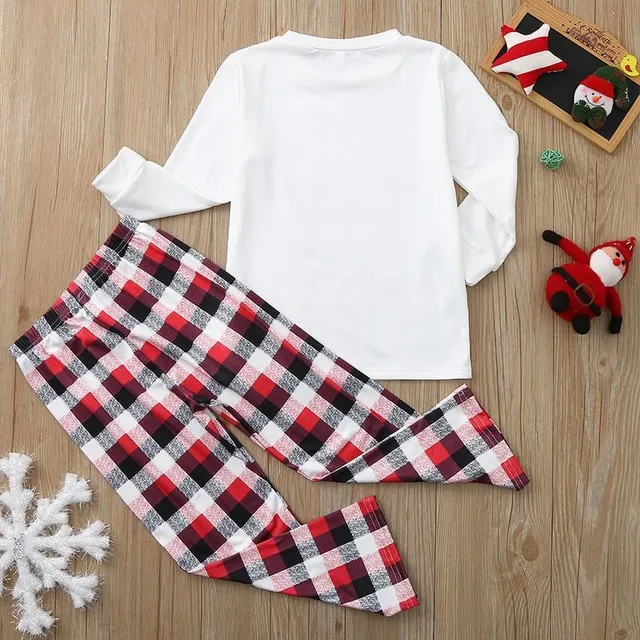 Christmas family pyjamas with a cheerful reindeer print