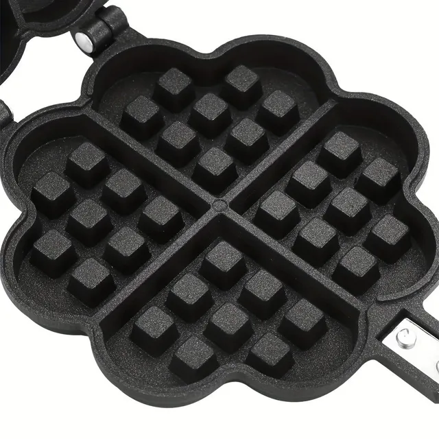 Heart shaped waffle maker - for easy and fun baking waffles, perfect gift for sweet lovers